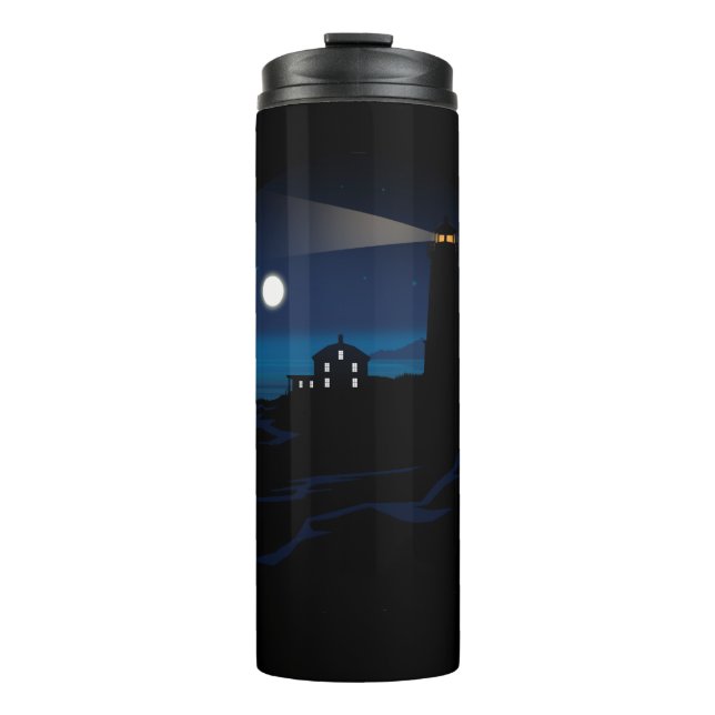 Lighthouse - Night Thermal Tumbler (Front)