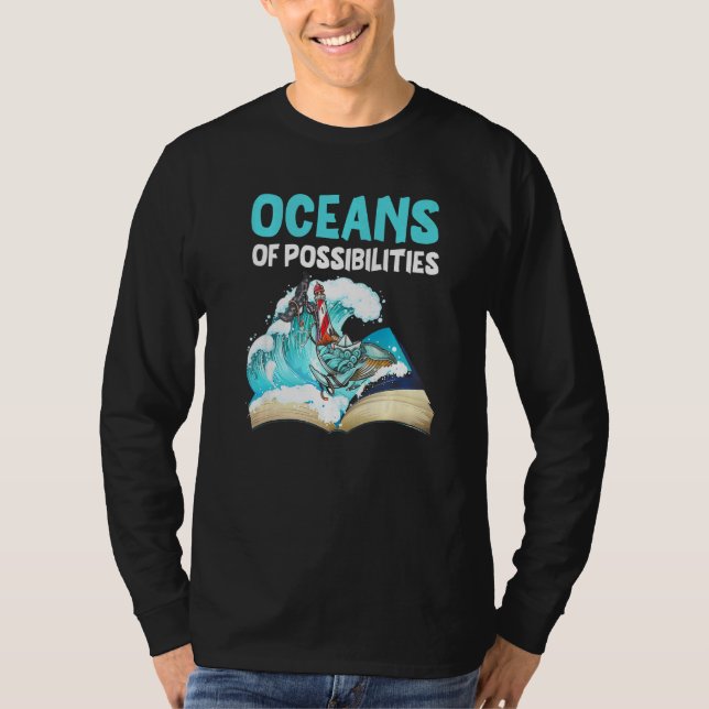 Lighthouse Oceans Of Possibilities Summer Reading  T-Shirt (Front)