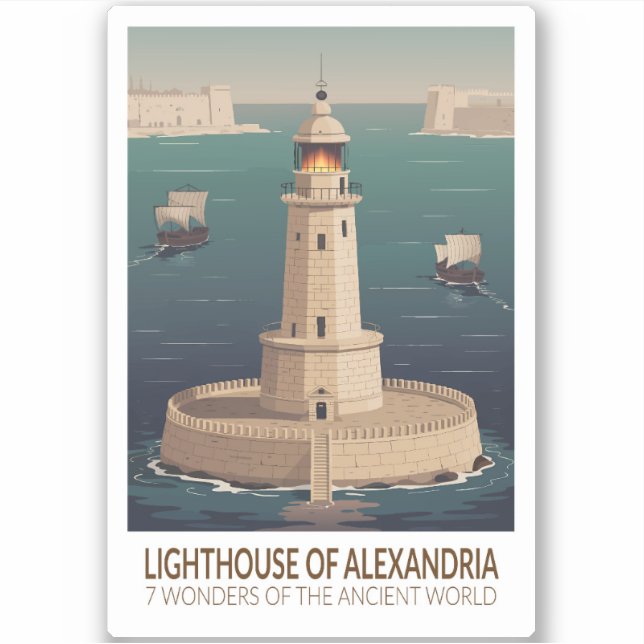 Lighthouse of Alexandria 7 Wonders of the World (Front)