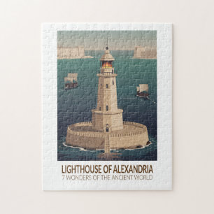 Lighthouse of Alexandria 7 Wonders of the World Jigsaw Puzzle