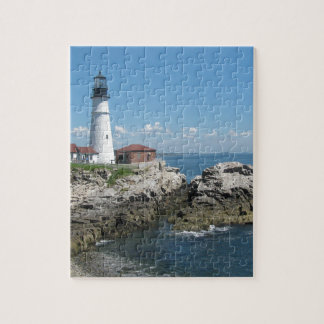 Lighthouse Of Bar Harbour Jigsaw Puzzle