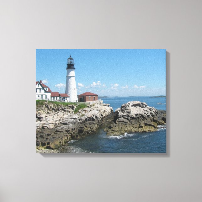 Lighthouse of Maine Canvas Print (Front)