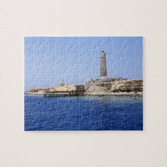 Lighthouse on Brother Islands, Red Sea, Egypt Jigsaw Puzzle (Horizontal)