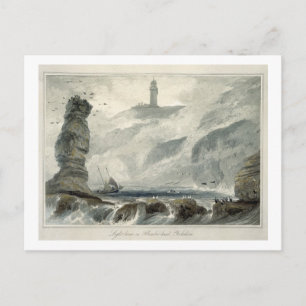 Lighthouse on Flamborough Head, from Volume VI of Postcard