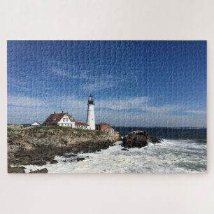 Lighthouse on the Ocean Jigsaw Puzzle