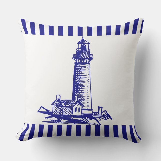 Lighthouse  outdoor pillow (Front)