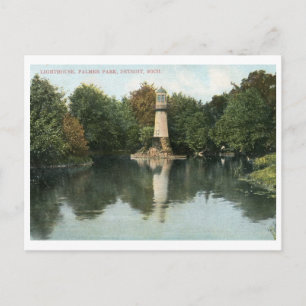 Lighthouse, Palmer Park, Detroit 1915 Vintage Postcard