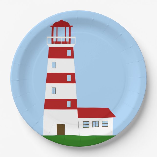 Lighthouse Paper Plate (Front)