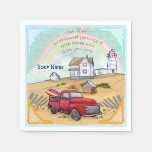 Lighthouse Path Napkin