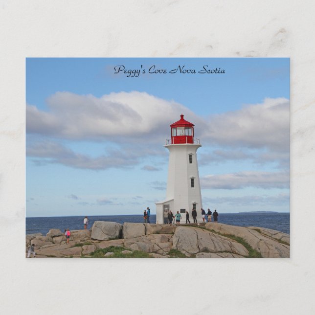 Lighthouse Peggy's Cove Nova Scotia Photography Postcard (Front)