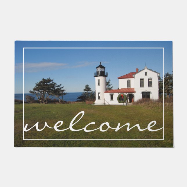 Lighthouse Personalized Door Mat (Front)
