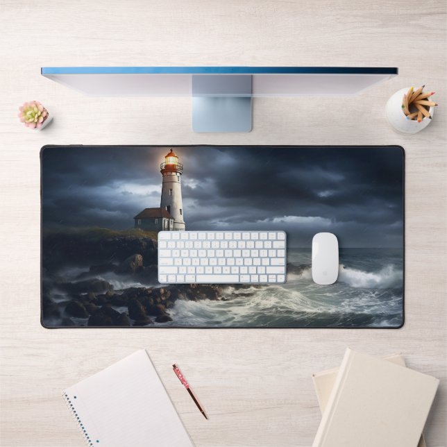 Lighthouse Photo Art Desk Mat (Office 1)