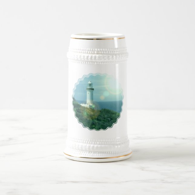 Lighthouse Photos Beer Stein (Center)