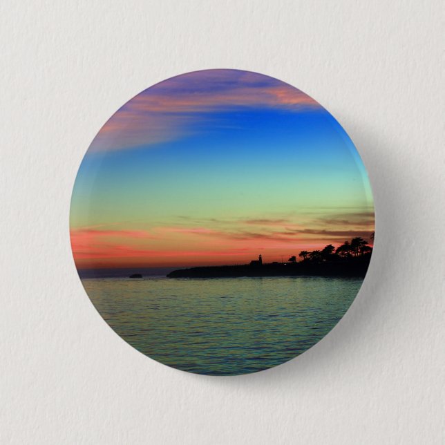 Lighthouse Point, Santa Cruz, CA 2 Inch Round Button (Front)
