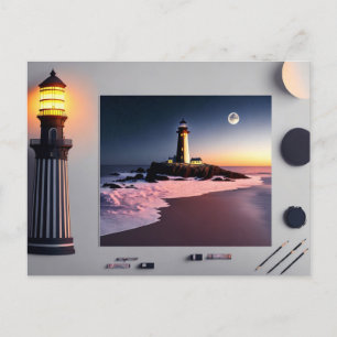 Lighthouse, Postcard for Postcrossing