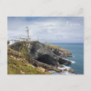 lighthouse postcard in Santander, Cantabria, Spain