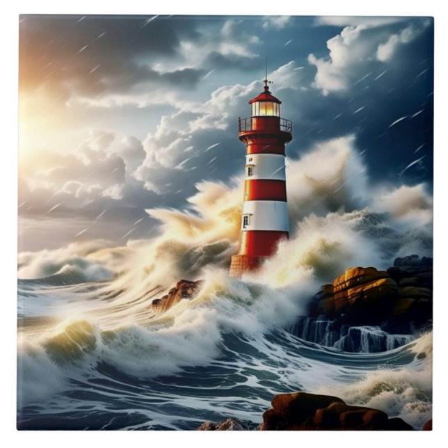 Lighthouse puzzle tile (Front)