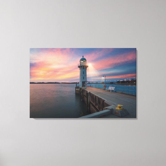 Lighthouse Raffles | Marina, Singapore Canvas Print (Front)