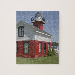 Lighthouse relocated shore in Douglas near 2 Jigsaw Puzzle