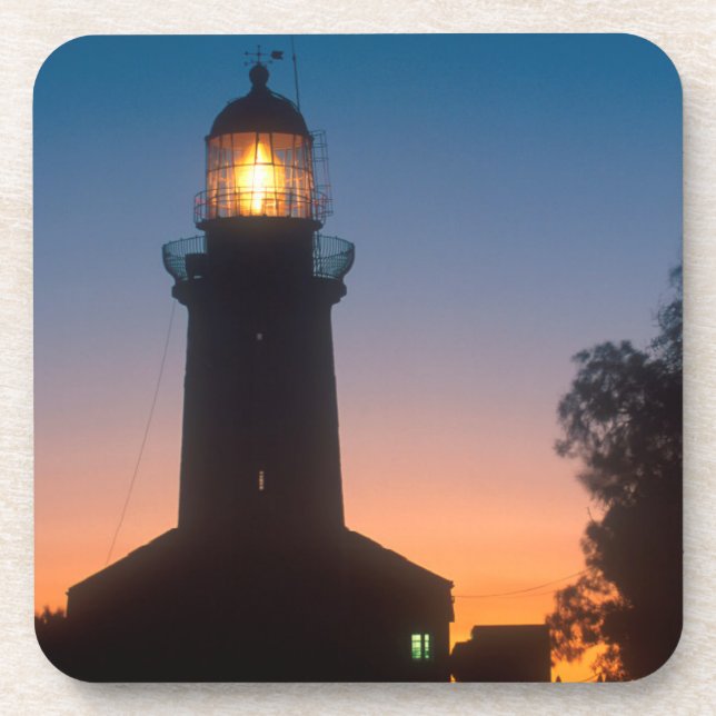 Lighthouse, Robben Island, Cape Town 2 Coaster (Front)