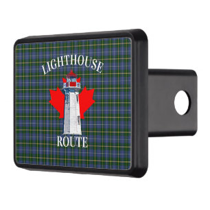 Lighthouse Route Peggy's Cove Nova Scotia tartan Trailer Hitch Cover