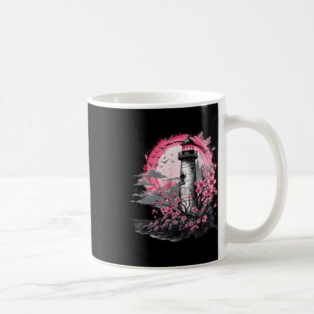 Lighthouse Sailing Sea Beach Boating Seaside House Coffee Mug (Right)