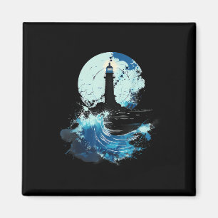 Lighthouse Sailing Sea Beach Boating Seaside House Magnet