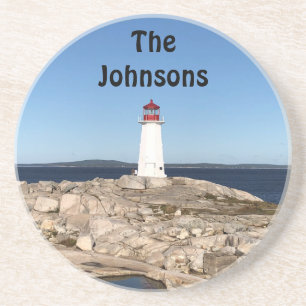 Lighthouse Sandstone Coasters. Personalize! Coaster
