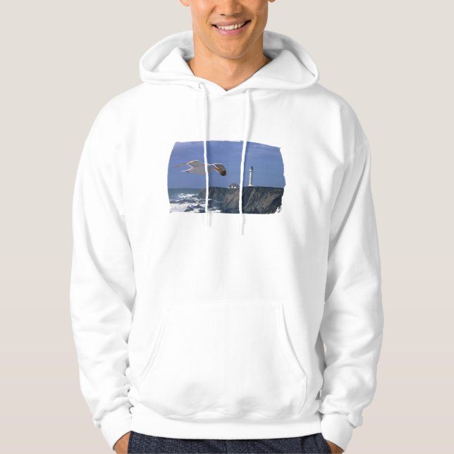 Lighthouse & Seagull Hoodie (Front)