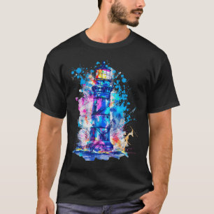 Lighthouse Seaside House Sailing Sea Beach Boating T-Shirt