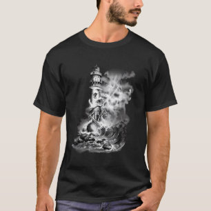 Lighthouse Seaside House Sailing Sea Boating Light T-Shirt
