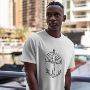 Lighthouse Ship Anchor T-Shirt