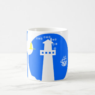Lighthouse, ship coffee mug
