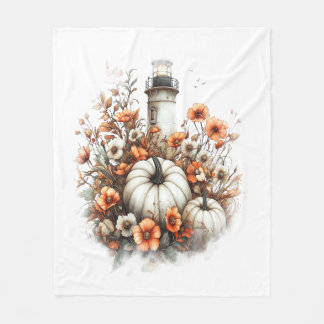 Lighthouse Shirt Country Pumpkin Fleece Blanket