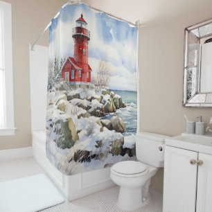 Lighthouse Shower Curtain