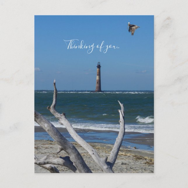 Lighthouse Sightseeing Thinking Of You Postcard (Front)