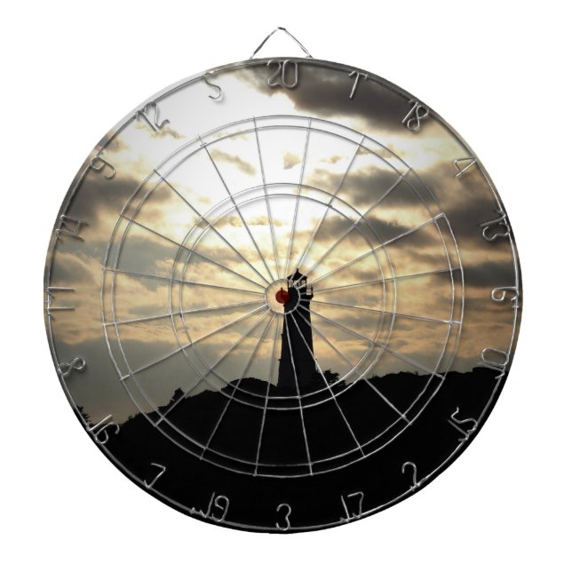 Lighthouse Silhouette Dartboard (Front)