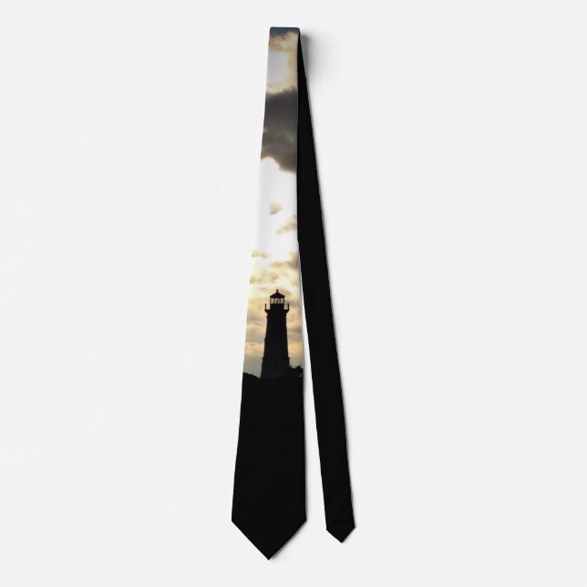 Lighthouse Silhouette Tie (Front)