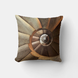 Lighthouse Spiral Staircase Art Throw Pillow