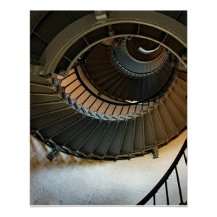 Lighthouse Spiral Staircase  Poster