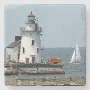 Lighthouse (Summer) Stone Coaster
