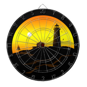 Lighthouse Sundown    Dartboard