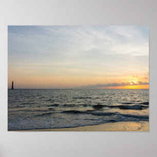 Lighthouse Sunrise Poster