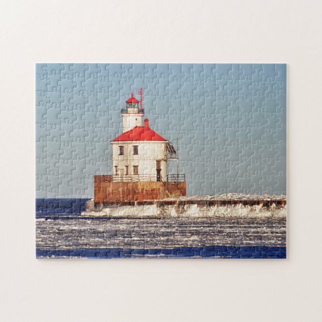 Lighthouse Superior Wisconsin Jigsaw Puzzle (Horizontal)