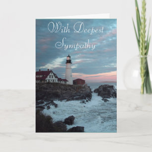 Lighthouse Sympathy card