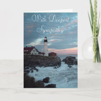 Lighthouse Sympathy card
