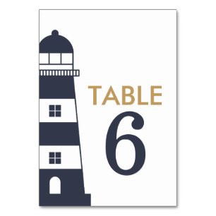 Lighthouse Table Number