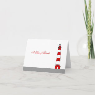 Lighthouse Thank You Card