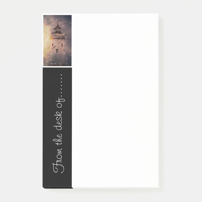 Lighthouse Theme Office Memo Pad Post-it Notes (Front)