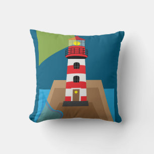 Lighthouse Throw Pillow